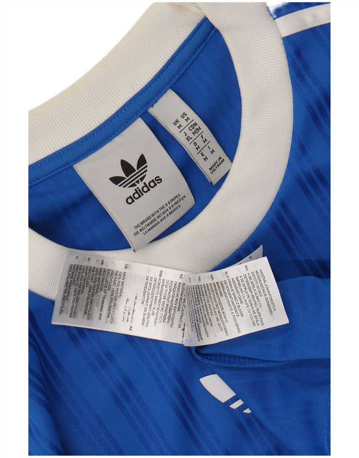 ADIDAS Camiseta gráfica para hombre Top Poliéster a rayas azul medio
