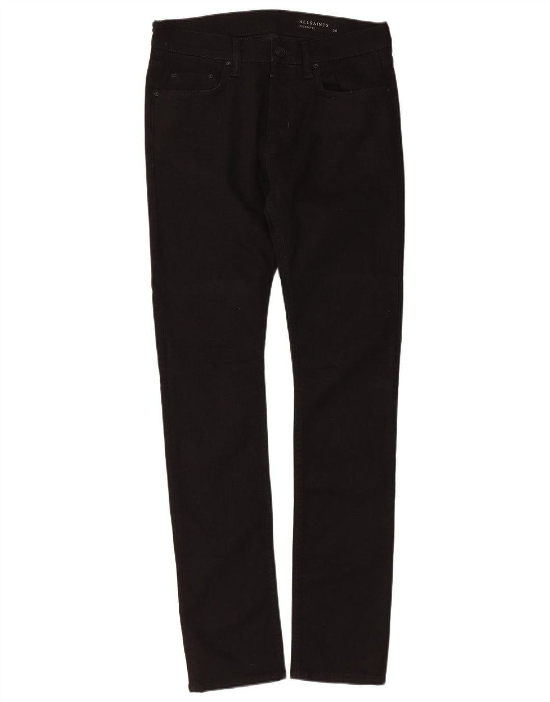 All Saints Jeans ajustados para hombre W30 L31 Algodón negro