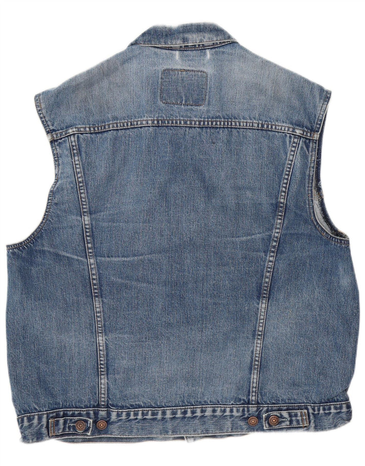 Levi's Chaleco vaquero para hombre UK 42 XL Azul