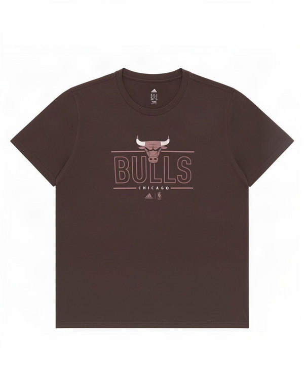 Adidas Mens Chicago Bulls Graphic Camiseta Top XL Algodón Negro