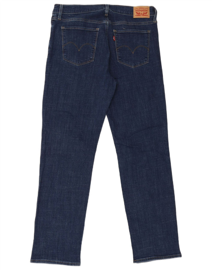 Levi's Mujer 314 Shaping Straight Jeans W31 L30 Algodón Azul