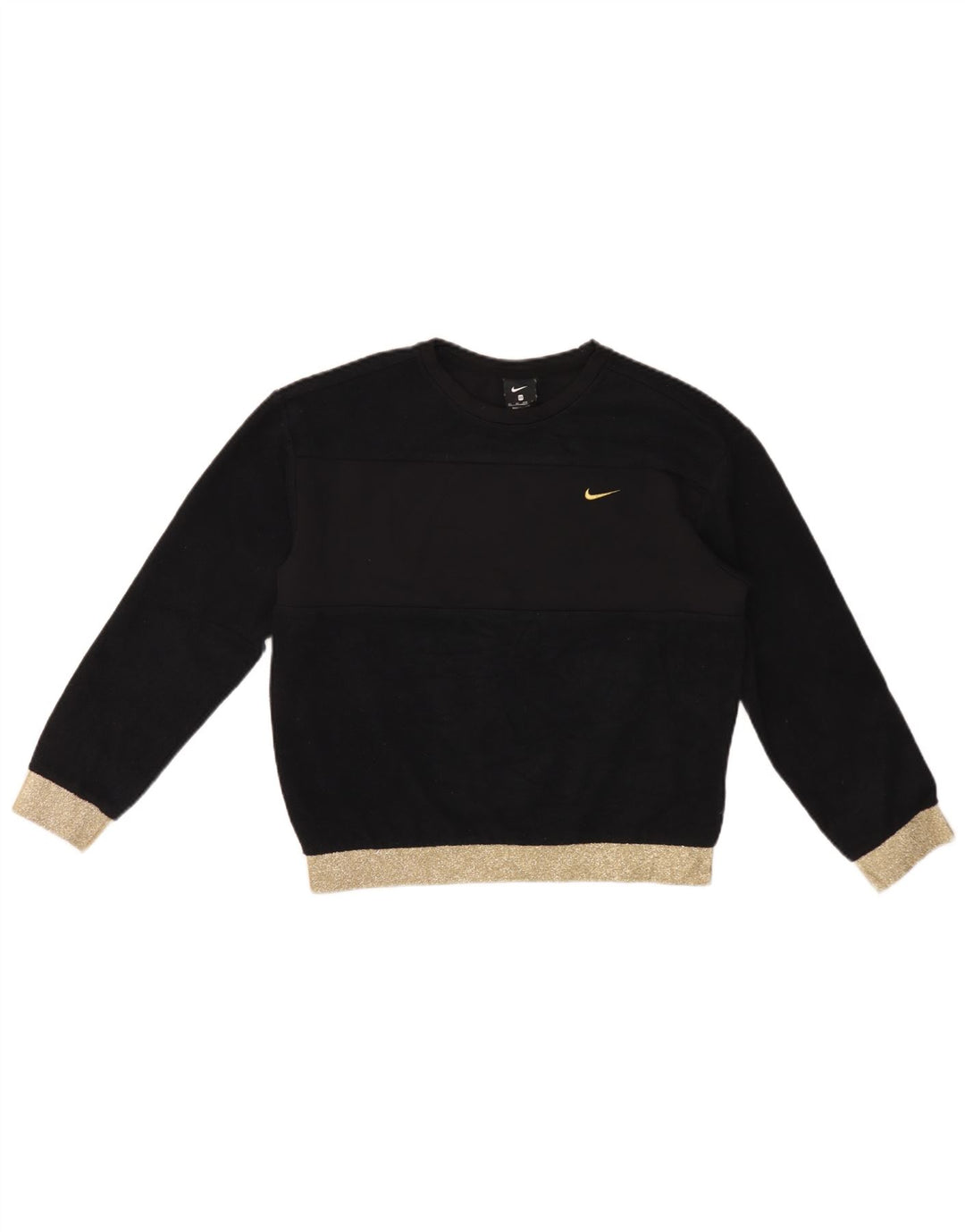 Nike - Sudadera extragrande para mujer, talla 6, XS, color negro, poliéster