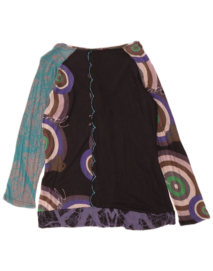 Desigual Top Túnica con Estampado Abstracto para Mujer UK 18 XL Viscosa Multicolor