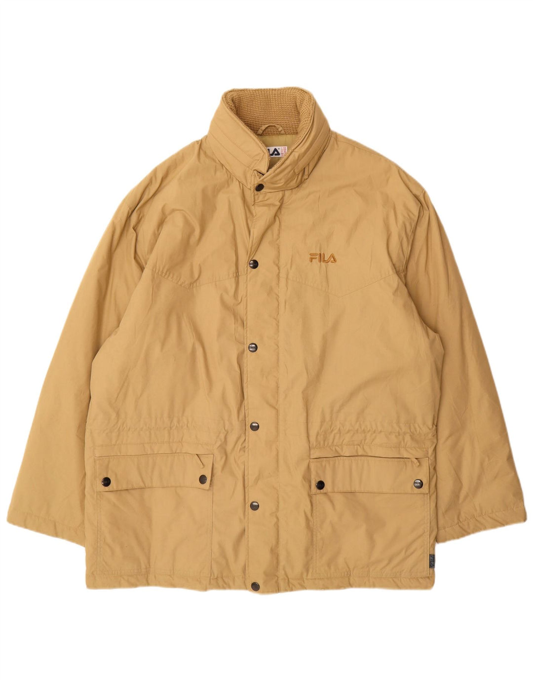Fila Chaqueta cortavientos para hombre IT 54 2XL Poliéster beige