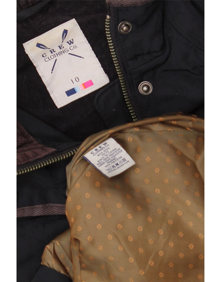 CREW CLOTHING Chaqueta acolchada extragrande para mujer UK 10 Small Azul marino