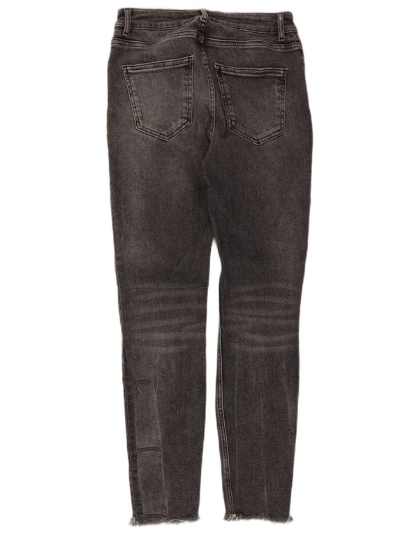 Zara Vaqueros pitillo para mujer EU 38 Small W28 L28 Algodón gris