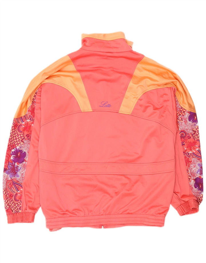 Lotto Chaqueta de chándal para mujer UK 46 Large Pink Colourblock