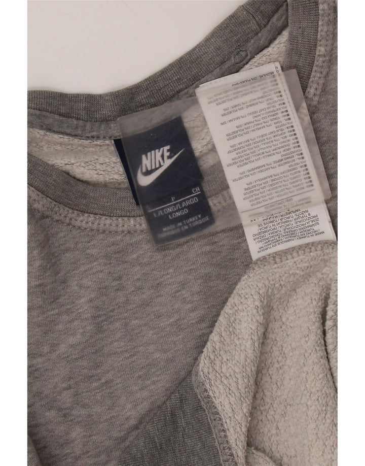 Nike - Sudadera tipo jersey para hombre, talla pequeña, algodón moteado gris