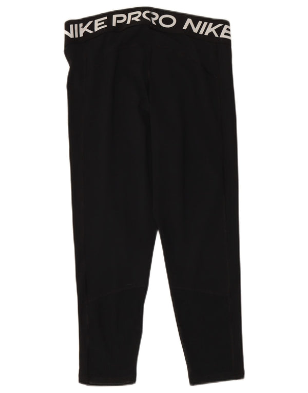 NIKE Leggings gráficos Dri Fit para mujer UK 44 Grande Poliéster negro