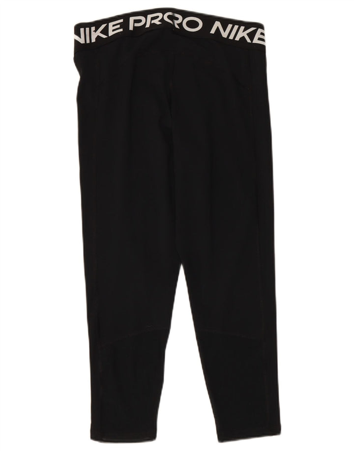 NIKE Leggings gráficos Dri Fit para mujer UK 44 Grande Poliéster negro