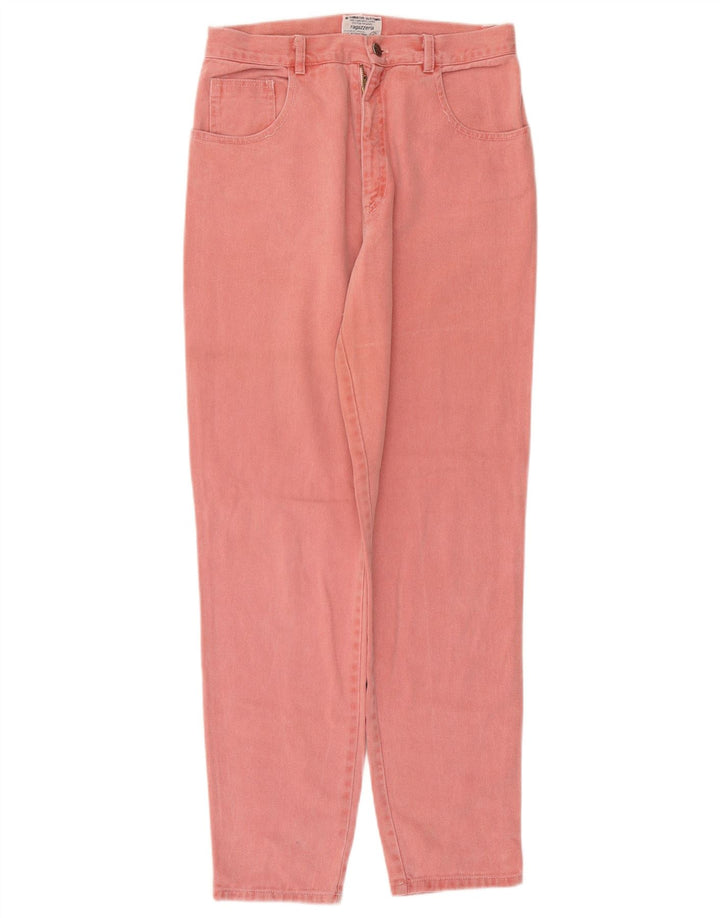 Vintage mujer jeans cónicos grandes W32 L29 rosa