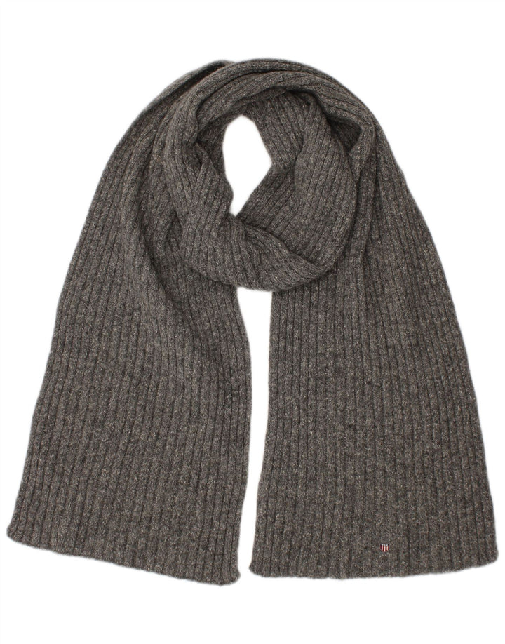 Gant Bufanda rectangular de punto para hombre Talla única Gris Lana de cordero Invierno