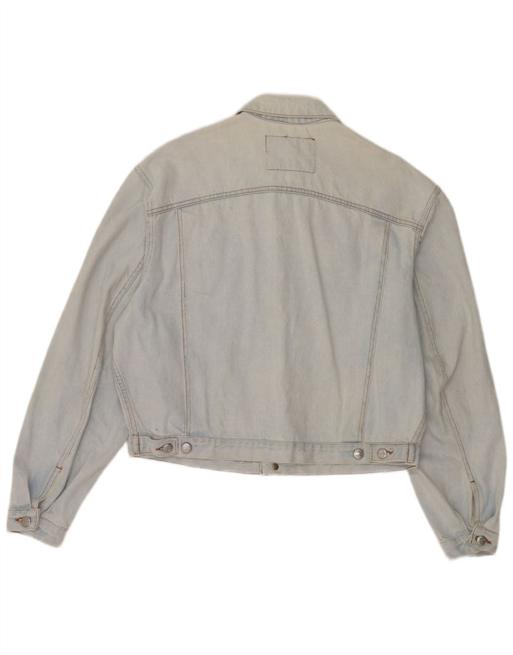 RIFLE Chaqueta vaquera extragrande para mujer UK 10 Small Blue Cotton