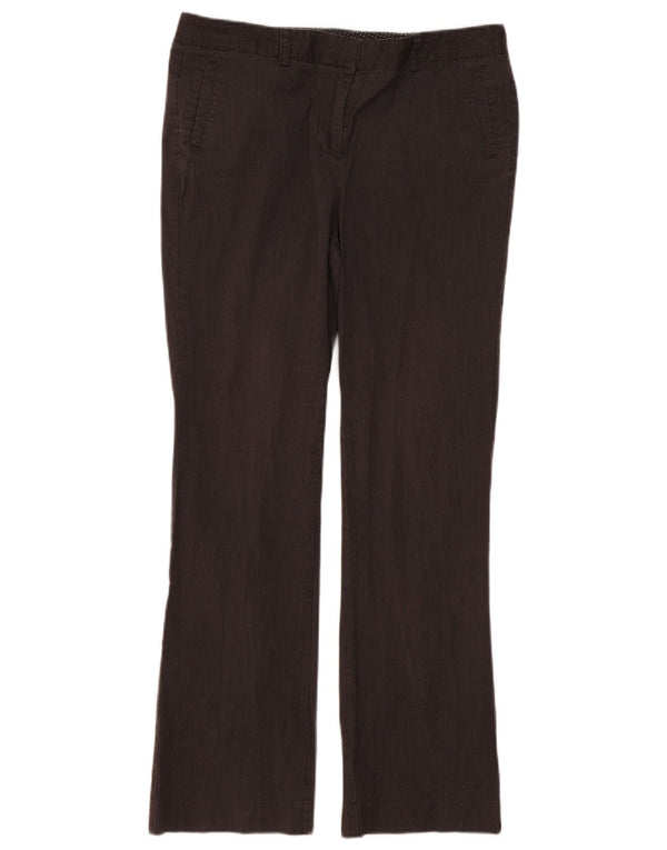 Laura Ashley Pantalones Chinos para Mujer Reino Unido 14 Grande W36 L31 Gris Pinstripe
