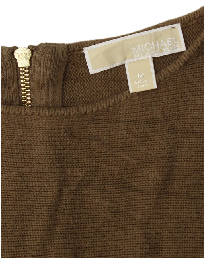 Michael Kors Suéter tipo jersey con cuello barco para mujer UK 14 Medium Khaki
