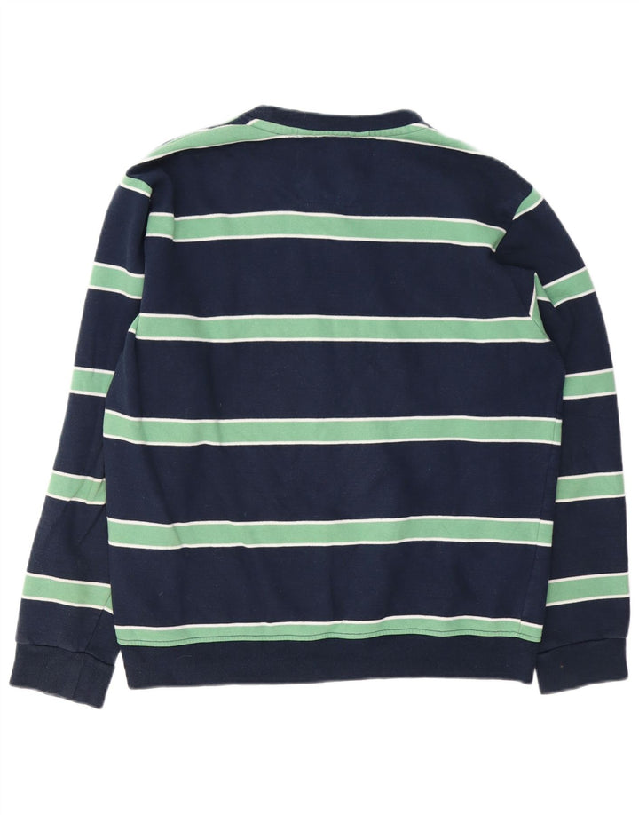 Crew Clothing Sudadera para hombre Jumper Medium Azul marino Rayas Algodón