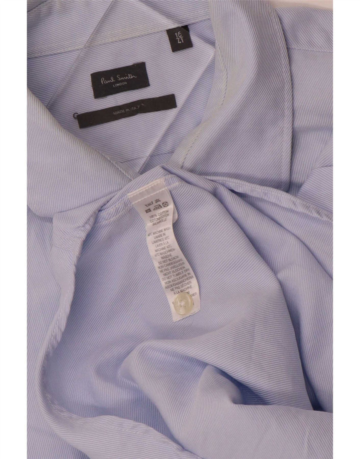 Paul Smith Camisa para hombre Talla 41 16 Algodón a rayas azul grande