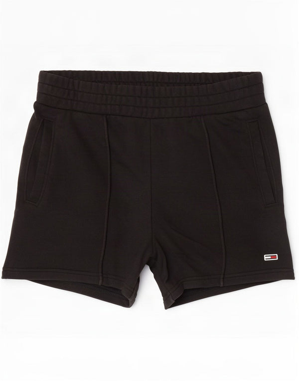 Tommy Hilfiger Pantalones cortos deportivos para mujer UK 6 XS Algodón negro