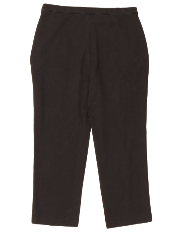 Marks & Spencer Pantalones Cortos Rectos para Mujer UK 12 Medium W30 L24 Negro
