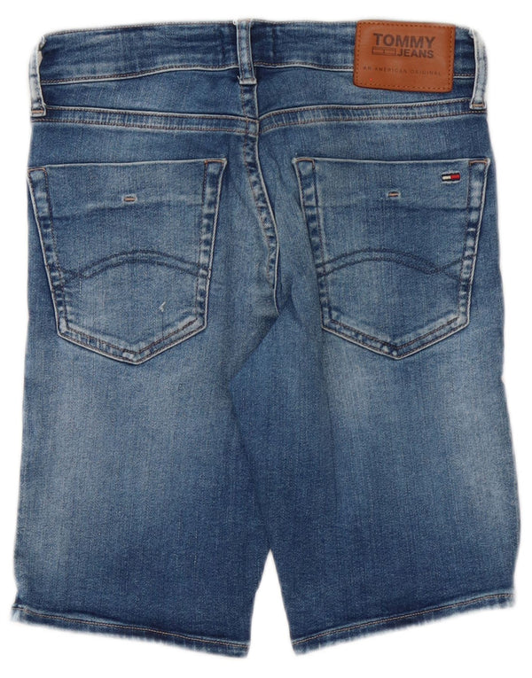 Tommy Hilfiger Mens Scanton Slim Denim Shorts W29 Pequeño Algodón Azul