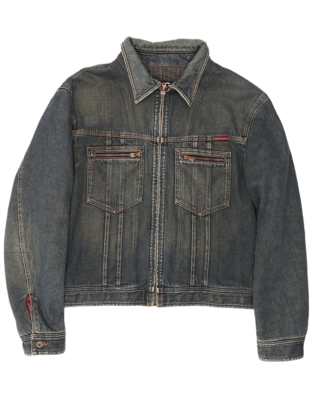 Dolce & Gabbana Chaqueta vaquera para hombre UK 42 XL Algodón azul