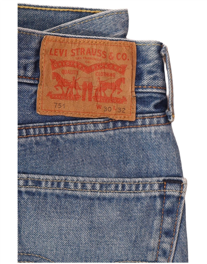 Levi's Hombre 751 Vaqueros Rectos W30 L32 Algodón Azul