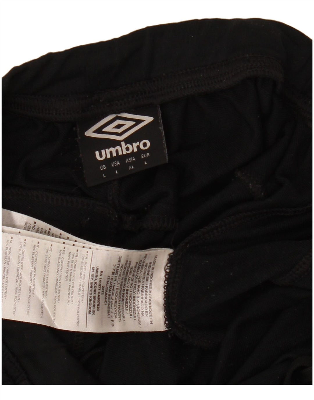 Pantalón De Chándal Umbro Hombre Grande Negro Poliéster