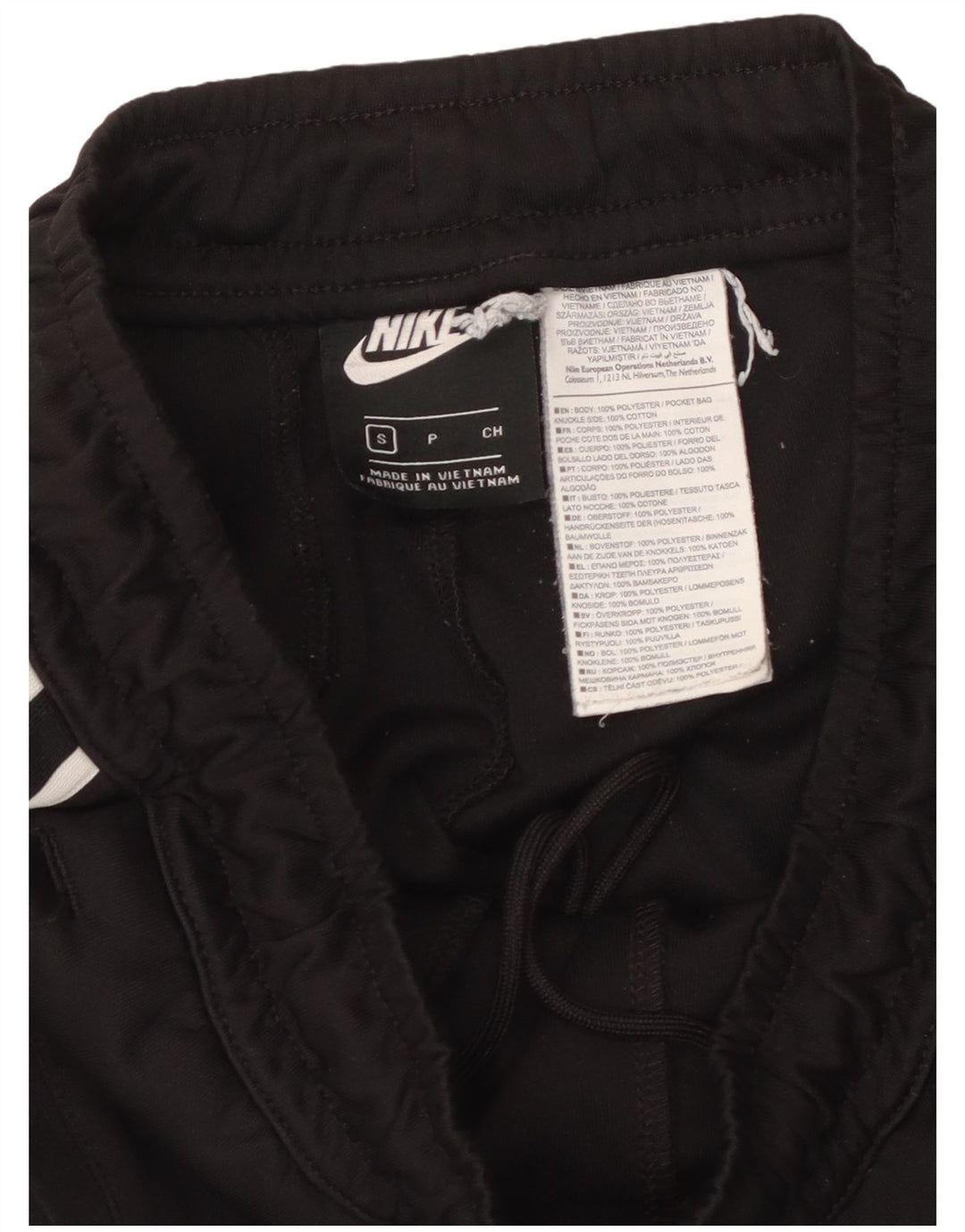 NIKE Hombre Pantalones de Chándal Joggers Small Negro Poliéster