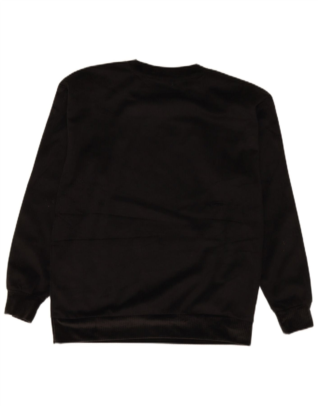 Adidas Mujer Oversize Velour Sudadera Jumper UK 6 XS Negro Poliéster