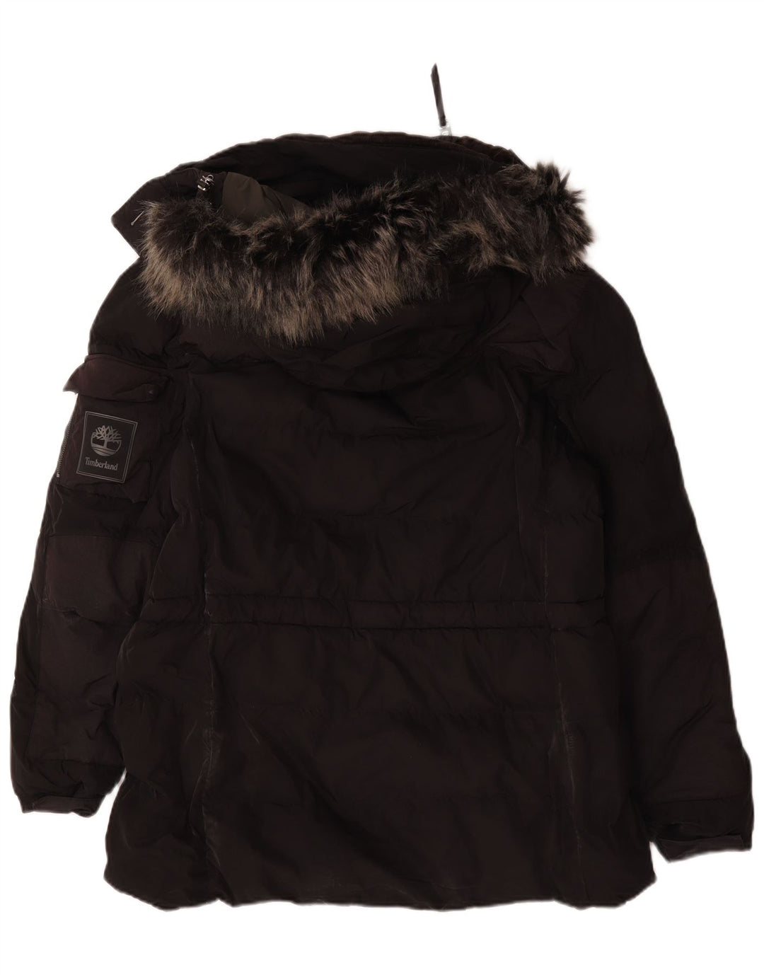 Timberland Chaqueta acolchada con capucha para hombre Reino Unido 40 Grande Poliéster negro