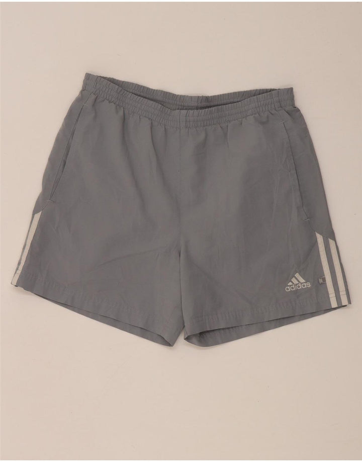 Adidas Hombre Pantalones Cortos Deportivos Pequeño Gris Poliéster