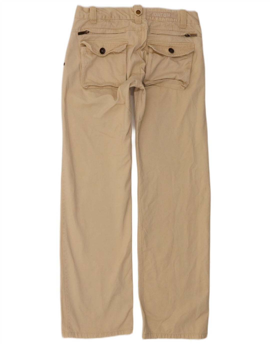 DATCH Pantalón chino recto para hombre W31 L33 Algodón beige