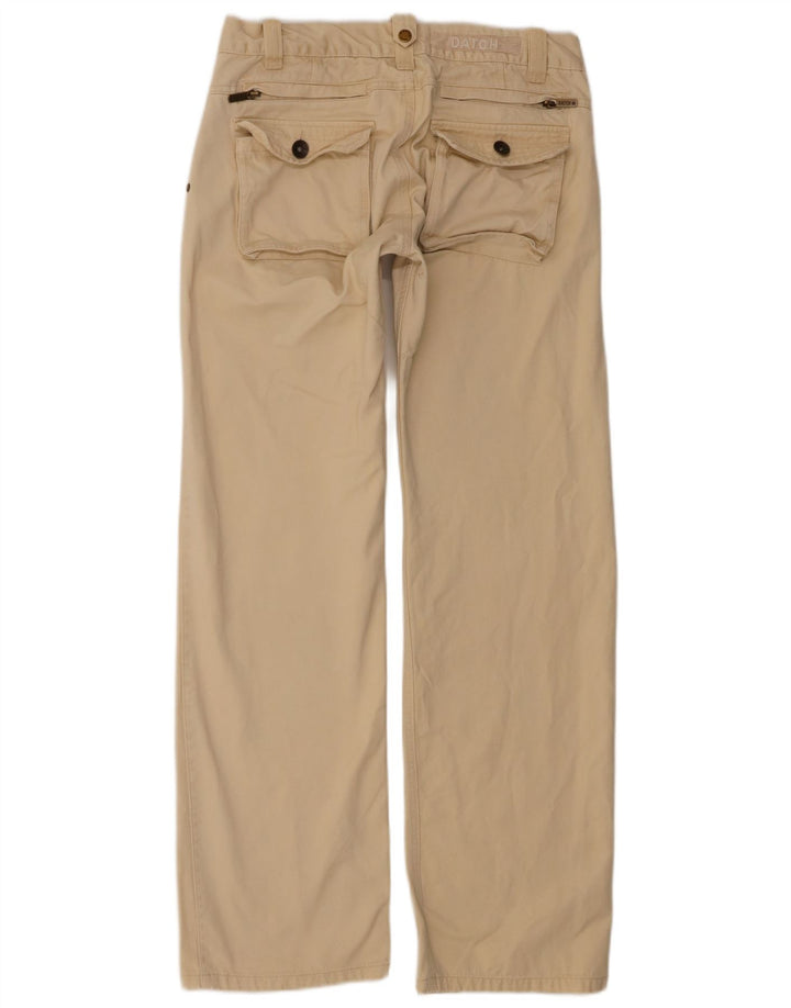 DATCH Pantalón chino recto para hombre W31 L33 Algodón beige