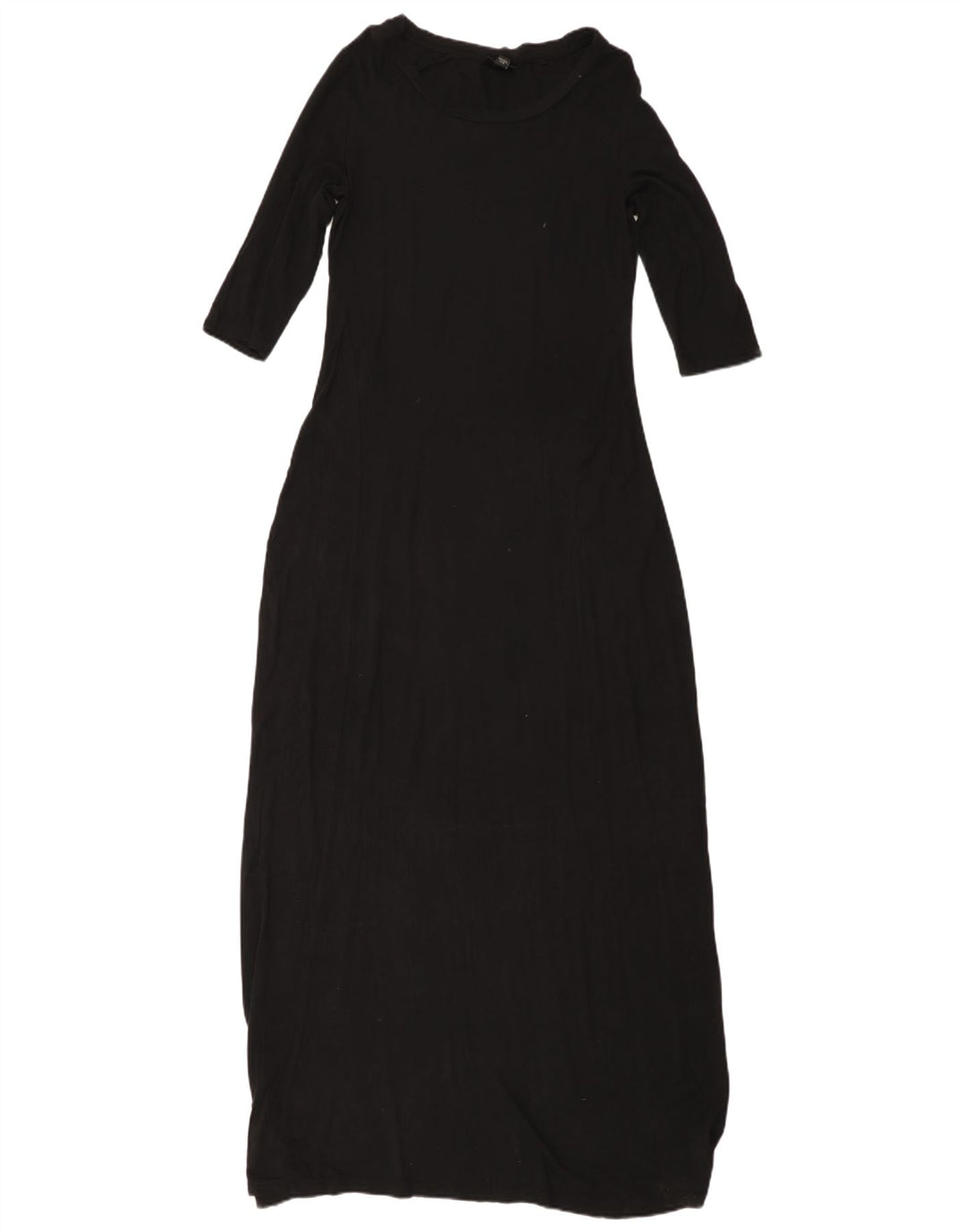 MOSSIMO Vestido largo de manga 3/4 para mujer UK 40 Small Rayón negro