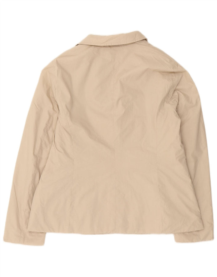 Zara Mujer Blazer Chaqueta ES 40 XL Poliéster Beige