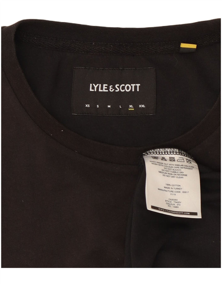 Lyle & Scott Camiseta Hombre Top XL Algodón Negro
