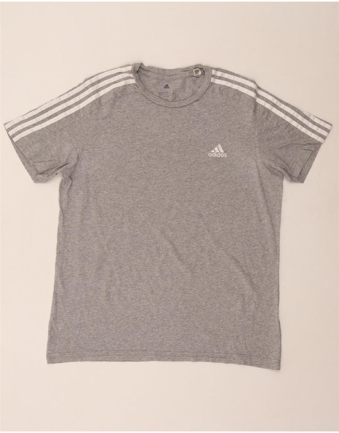 ADIDAS Camiseta para hombre Top Grande Gris Algodón