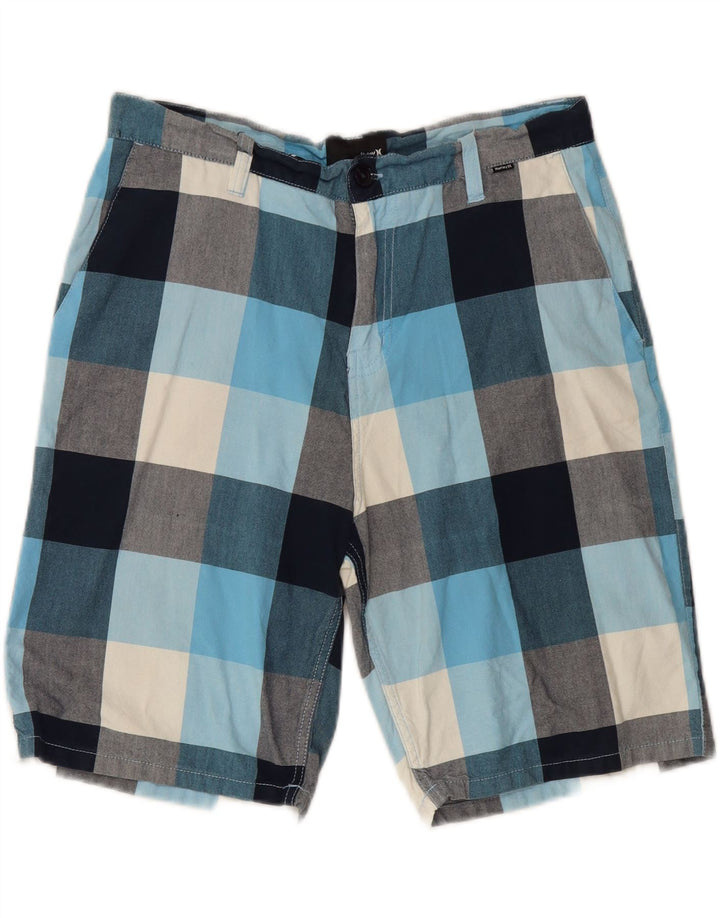 Hurley Pantalones cortos chinos para hombre W34 Large Multicolor Check
