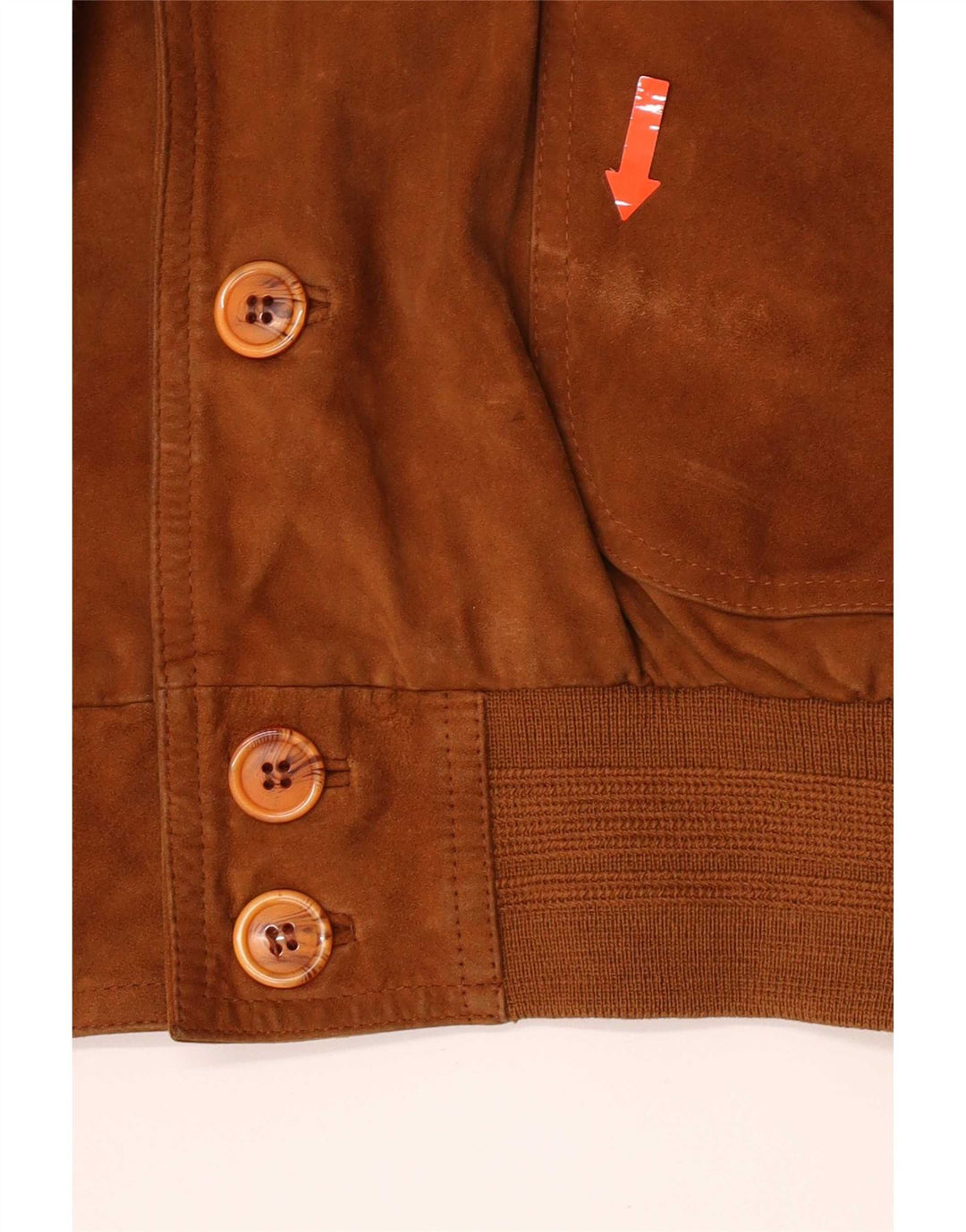 Essebi Chaqueta bomber de ante para hombre EU 50 Cuero beige grande