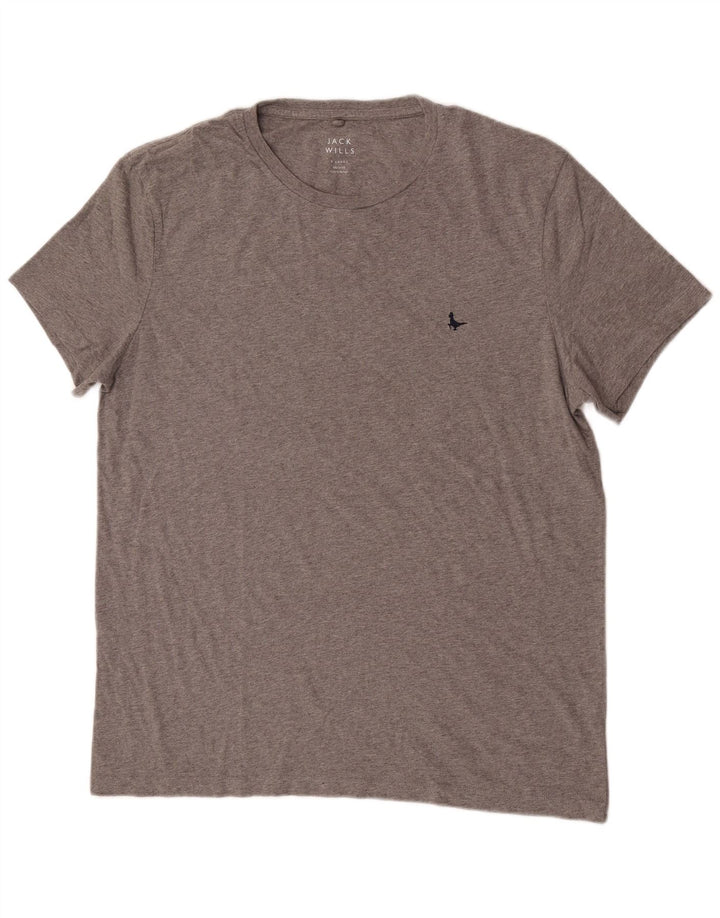 Jack Wills Camiseta Hombre Top XL Algodón Moteado Gris