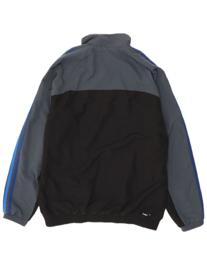 ADIDAS Mens Climalite Chándal Top Chaqueta Reino Unido 42/44 Grande Negro