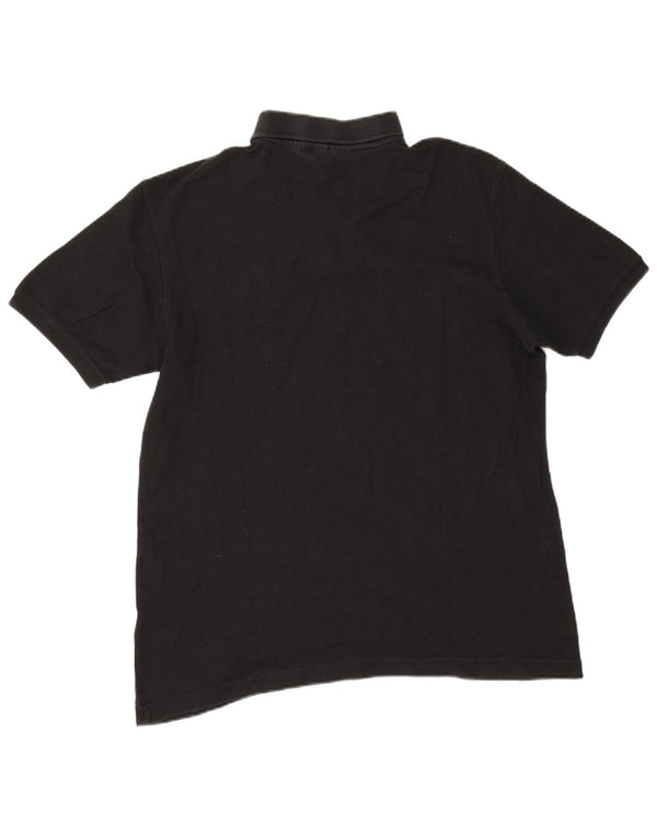 Fila Polo Hombre Grande Algodón Negro