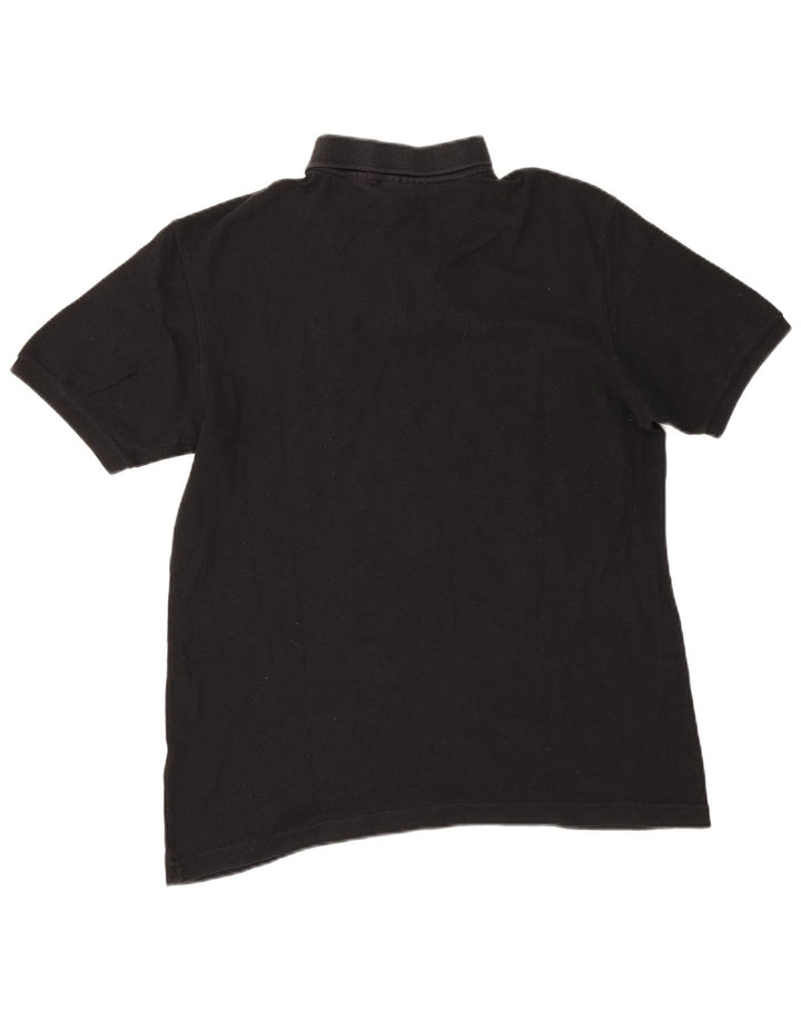 Fila Polo Hombre Grande Algodón Negro