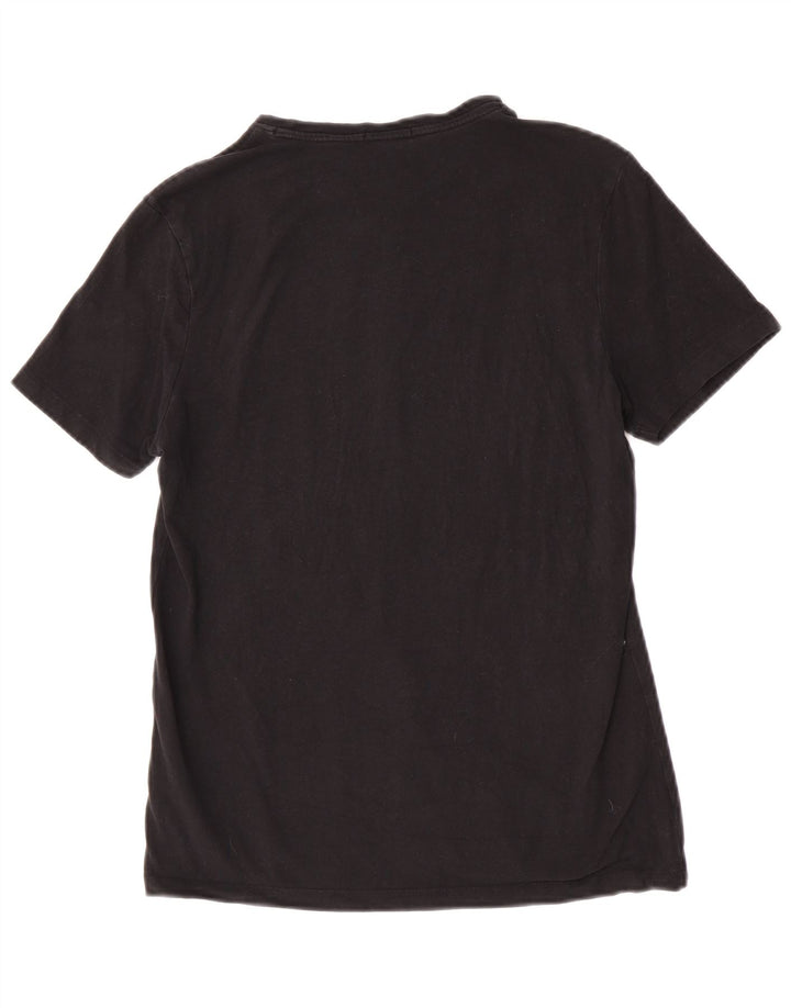 Liu Jo - Camiseta gráfica para hombre, talla pequeña, algodón negro