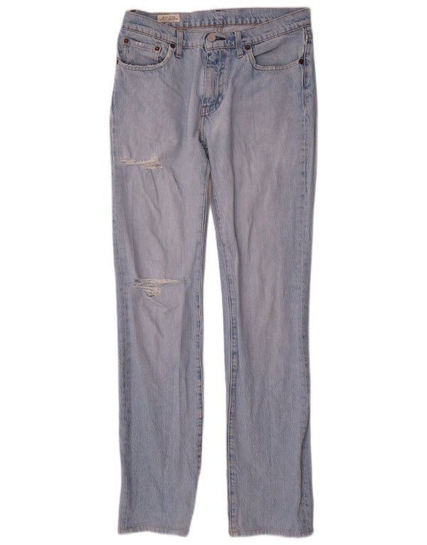 Levi's Mens 511 Distressed Slim Jeans W30 L34 Blue Cotton