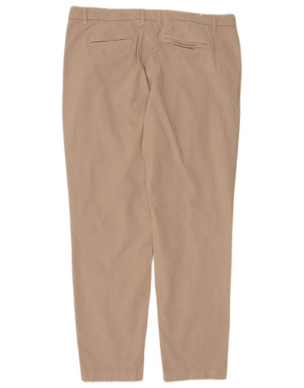 Pantalones chinos ajustados para mujer de Fat Face UK 40 Large W36 L29 Algodón beige