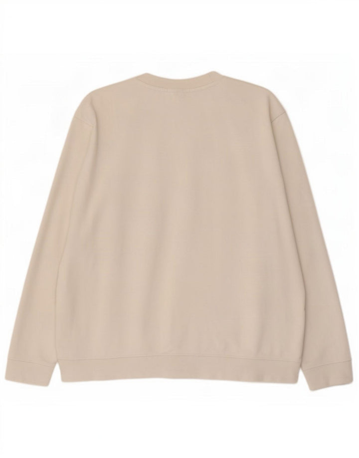 Hugo Boss Hombre Sudadera Gráfica Jumper XL Algodón Blanco