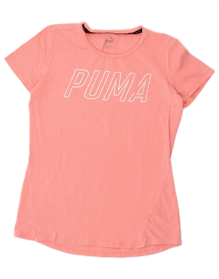PUMA Womens Graphic T-Shirt Top UK 14 Medium Pink Vintage Puma and Second-Hand Puma from Messina Hembry 