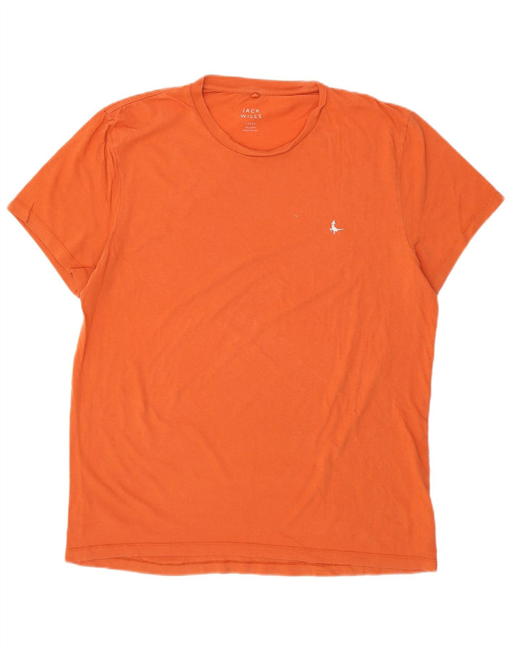 JACK WILLS Camiseta para hombre Top Large Naranja Algodón