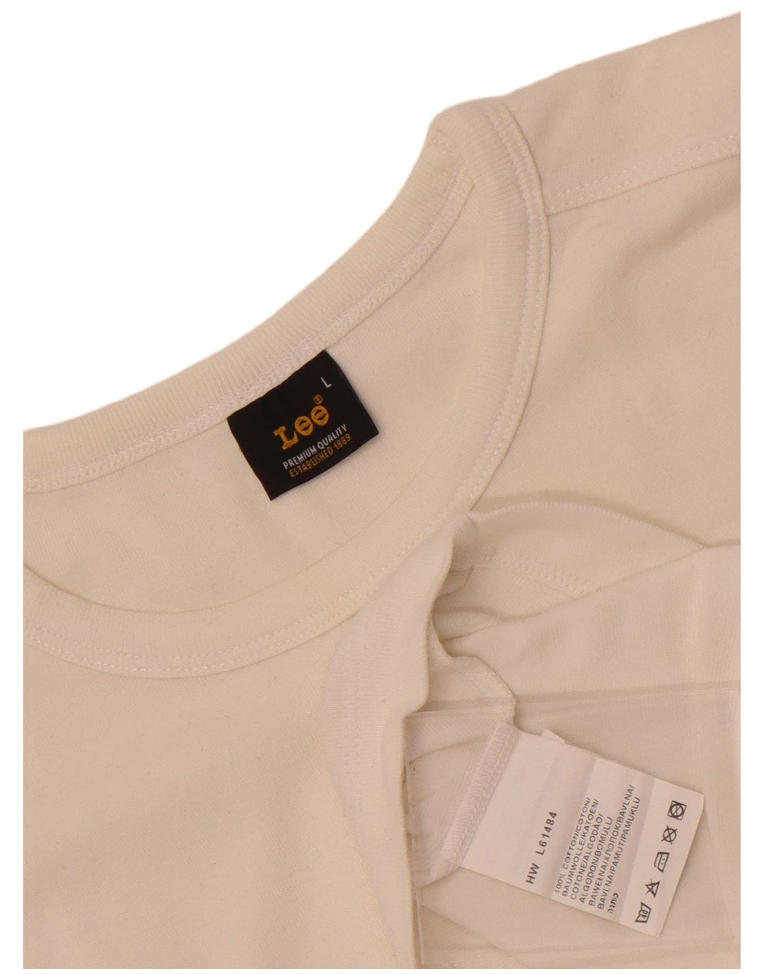 Lee Camiseta para mujer Top UK 44 Large White Cotton